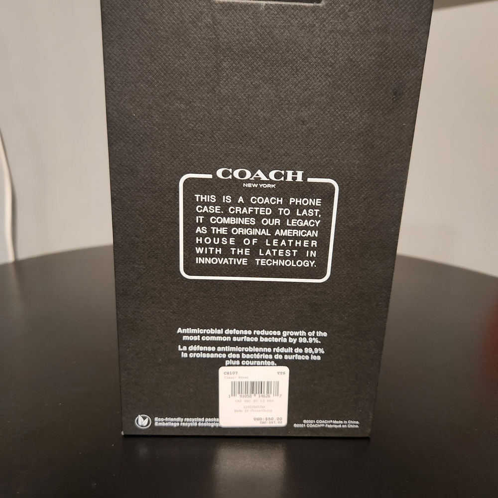 Coach Cat Design iPhone Case - Black and Brown - Picture 2 of 3